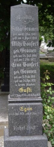 Gromen Erna 1910-1931 Grabstein